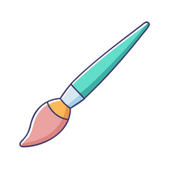 paintbrush icon, paintbrush vector illustration-simple illustration of paintbrush, perfect for paintbrush logos and icons