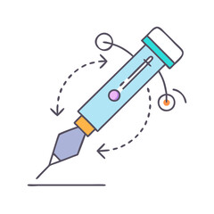 pen pressure icon, pen pressure vector illustration-simple illustration of pen pressure, perfect for pen pressure logos and icons