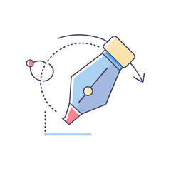 pen pressure icon, pen pressure vector illustration-simple illustration of pen pressure, perfect for pen pressure logos and icons