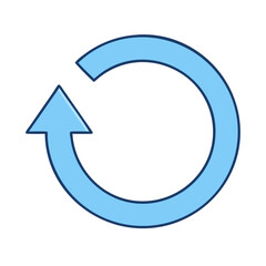 rotate icon, rotate vector illustration-simple illustration of rotate, perfect for rotate logos and icons