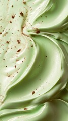 Dubai Chocolate Kunafa Pistachio on white background,Dubai Chocolate bar with green kadayif and pistachio spread,popular and viral chocolate 2024,space for text.