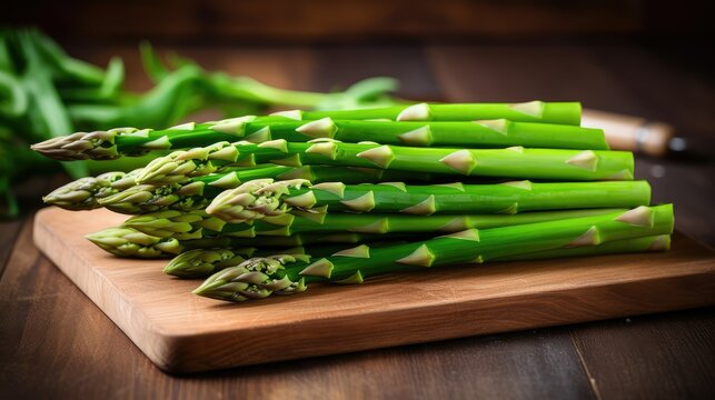 spears cooking asparagus green