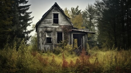 Obraz premium ghostly creepy house