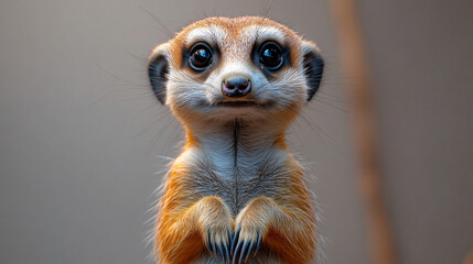 Fototapeta premium a close up of a meerkat