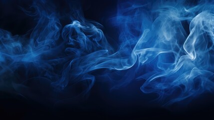 mystery dark blue smoke background