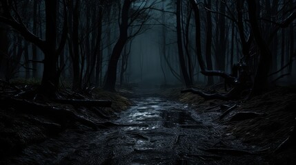 Fototapeta premium foreboding dark and scary background