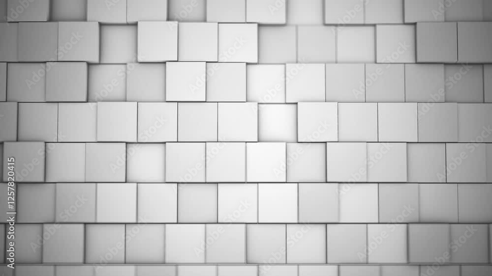 Poster extruded squares technology background/ animation of an abstract background with 3d extruded squares
