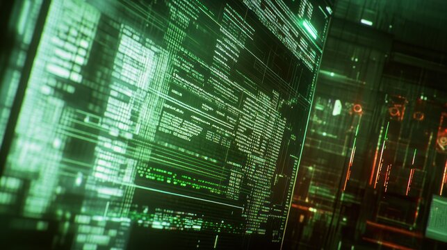 Abstract digital matrix representation of complex code and data flow
