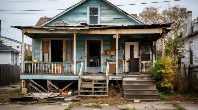 graffiti condemned house