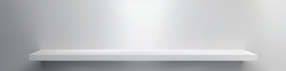 empty white shelf wall background minimalism flat design light gray
