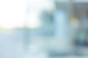 White blur background,Blurred abstract  grey glass wall from building background.