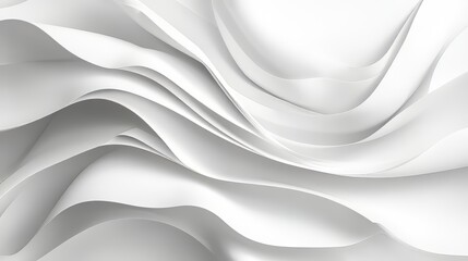 Obraz premium Abstract White Wavy Lines Background Texture