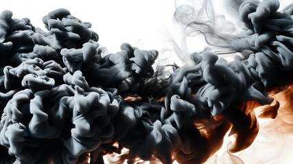 Dynamic abstract smoke swirling in dark tones, showcasing textures and movement perfect for artistic or creative contexts
