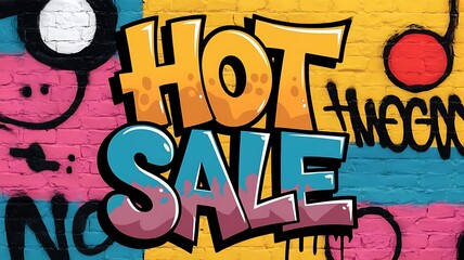 Hot Sale Graffiti Art On Brick Wall
