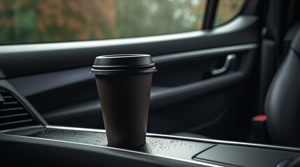 dashboard empty coffee cup