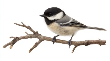 Obraz premium Black-capped Chickadee Perched on a Branch
