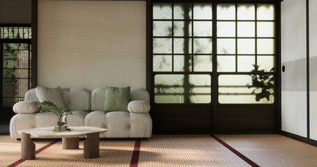 mock up, Japanese empty room tatami mat Designing the most beautiful.