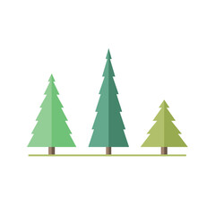 Artistic pine tree illustrations capturing nature’s serenity