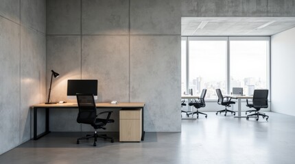 Minimalist Industrial Office