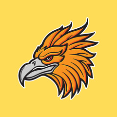 Obraz premium Eagle Head Image Is Suitable For Use In Print Media