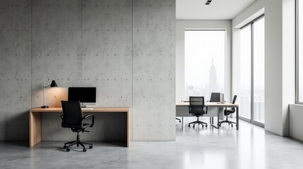 Minimalist Industrial Office