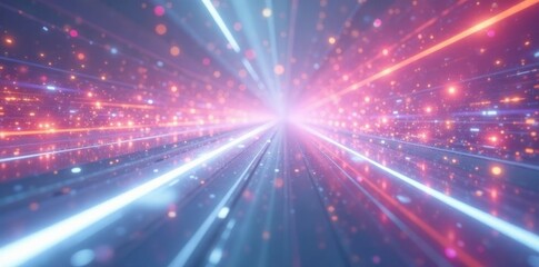 Naklejka premium Abstract white, glowing lines, futuristic texture High-tech, ethereal feel , white, ui, shiny