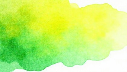 Obraz premium Abstract yellow-green watercolor wash, spring vibe, summer, background