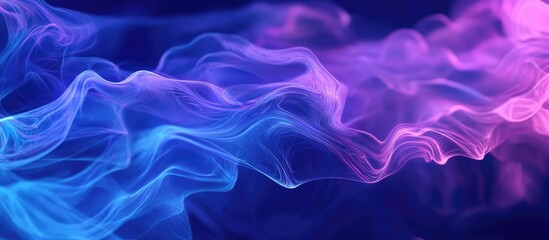 Abstract swirls of vibrant smoke