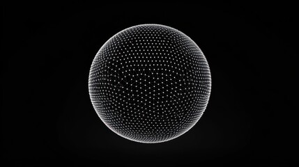 Abstract global technology background. Global network connection. Point and curve constructed the sphere wireframe. Digital innovation concept for your design.