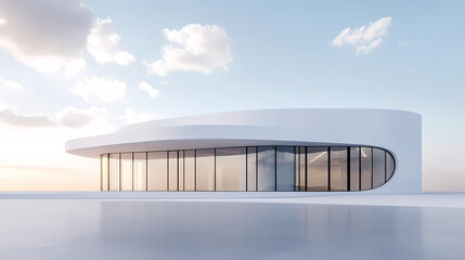 Fototapeta premium Minimalist future architecture