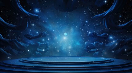 stars blue award background