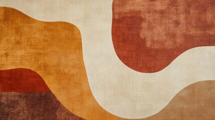 Abstract Graphic Design with Warm Earth Tones