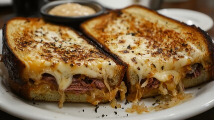 Melted Cheese Sandwich with Crispy Toast