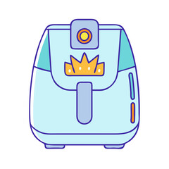 air fryer icon, air fryer vector illustration-simple illustration of air fryer, perfect for air fryer logos and icons