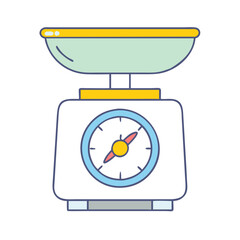 food scale icon, food scale vector illustration-simple illustration of food scale, perfect for food scale logos and icons