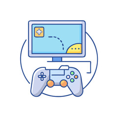 gaming console icon, gaming console vector illustration-simple illustration of gaming console, perfect for gaming console logos and icons