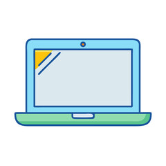 laptop icon, laptop vector illustration-simple illustration of laptop, perfect for laptop logos and icons
