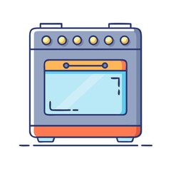 oven icon, oven vector illustration-simple illustration of oven, perfect for oven logos and icons