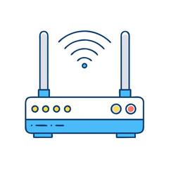 router icon, router vector illustration-simple illustration of router, perfect for router logos and icons