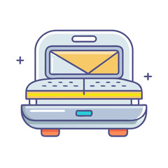 sandwich maker icon, sandwich maker vector illustration-simple illustration of sandwich maker, perfect for sandwich maker logos and icons