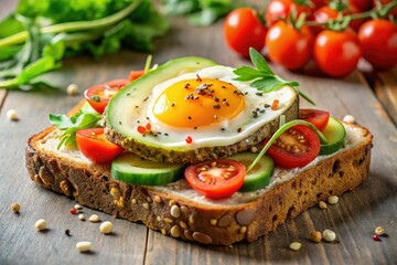 Minimalist avocado toast with a sunny-side up egg: healthy, flavorful, and Instagram-worthy.
