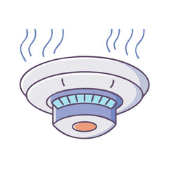 smoke detector icon, smoke detector vector illustration-simple illustration of smoke detector, perfect for smoke detector logos and icons