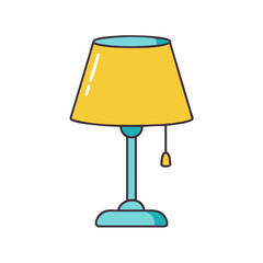 table lamp icon, table lamp vector illustration-simple illustration of table lamp, perfect for table lamp logos and icons