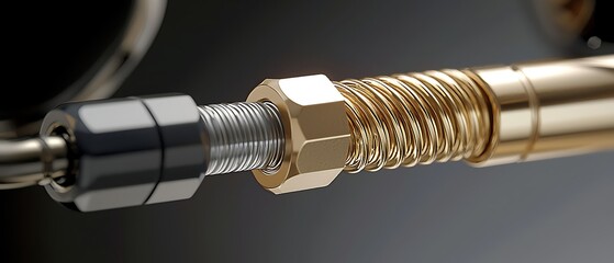 Metal Pipe Connection Detail