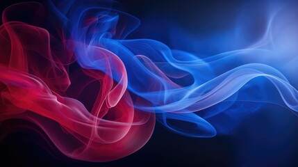 Fototapeta premium photograph blue red smoke