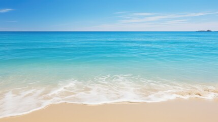 Obraz premium crystal beach blue water