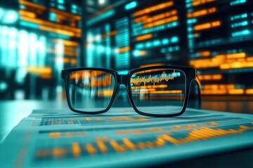 Economic analysis insights detailed view of macroeconomic research office environment data visualization analytical perspective
