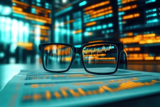 Economic analysis insights detailed view of macroeconomic research office environment data visualization analytical perspective