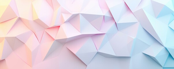 Obraz premium Abstract Polygonal Surface with a Gradient Color Palette for Creative Design and Visualization