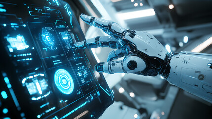 Fototapeta premium AI empowers future interactive experiences